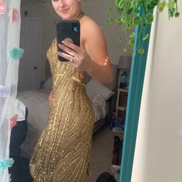 BLACK FRIDAY SALE 🖤100% Silk Vintage Jas Jas New York Beaded Halter Neck Dress - Picture 15 of 15